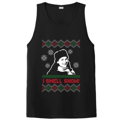 I Smell Snow Ugly Christmas Funny PosiCharge Competitor Tank
