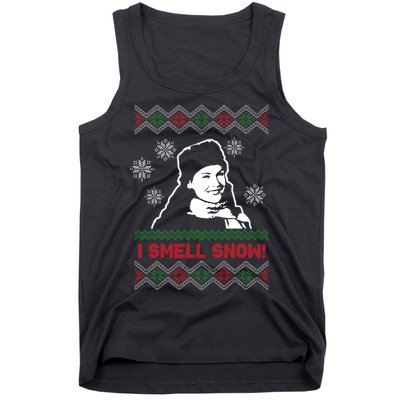 I Smell Snow Ugly Christmas Funny Tank Top
