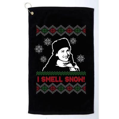 I Smell Snow Ugly Christmas Funny Golf Towel