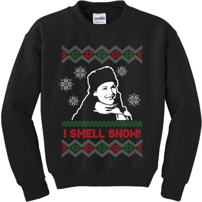 I Smell Snow Ugly Christmas Funny Kids Sweatshirt