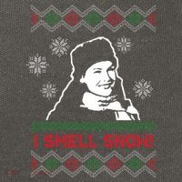 I Smell Snow Ugly Christmas Funny Cotton Canvas Backpack