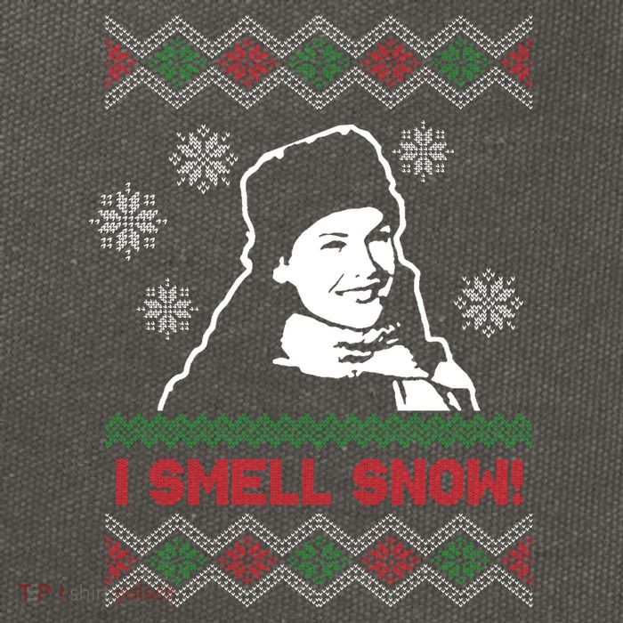 I Smell Snow Ugly Christmas Funny Cotton Canvas Backpack