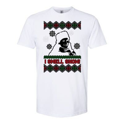 I Smell Snow Ugly Christmas Funny Softstyle® CVC T-Shirt