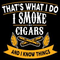 I Smoke Cigars And Know Thing Funny  Cropped Pullover Crew