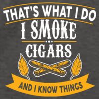 I Smoke Cigars And Know Thing Funny  Vector Backpack