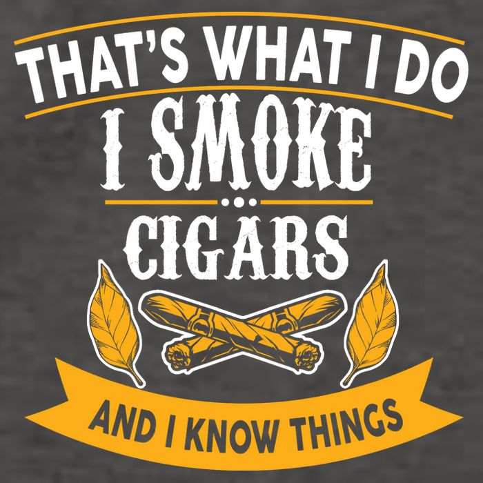 I Smoke Cigars And Know Thing Funny  Vector Backpack