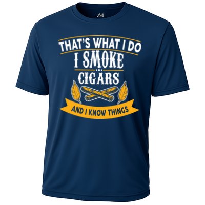 I Smoke Cigars And Know Thing Funny  Performance Shirt