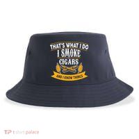 I Smoke Cigars And Know Thing Funny  Sustainable Bucket Hat