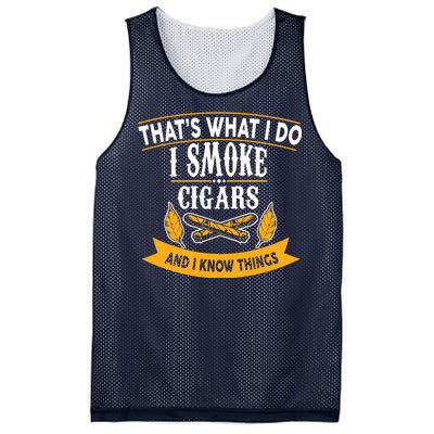 I Smoke Cigars And Know Thing Funny  Mesh Reversible Basketball Jersey Tank