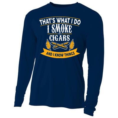 I Smoke Cigars And Know Thing Funny  Cooling Performance Long Sleeve Crew