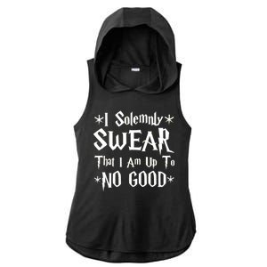 I Solemnly Swear That I Am Up To No Good Ladies PosiCharge Tri-Blend Wicking Draft Hoodie Tank