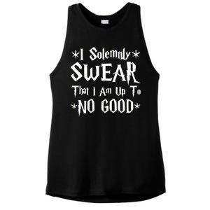 I Solemnly Swear That I Am Up To No Good Ladies PosiCharge Tri-Blend Wicking Tank