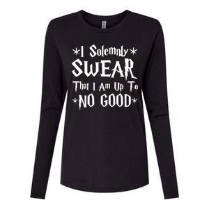 I Solemnly Swear That I Am Up To No Good Womens Cotton Relaxed Long Sleeve T-Shirt