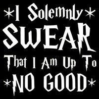 I Solemnly Swear That I Am Up To No Good 16 in Basic Backpack