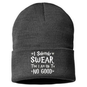 I Solemnly Swear That I Am Up To No Good Sustainable Knit Beanie