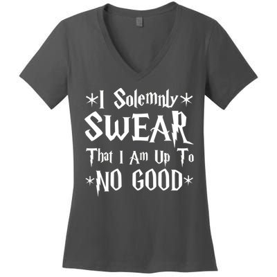 I Solemnly Swear That I Am Up To No Good Women's V-Neck T-Shirt