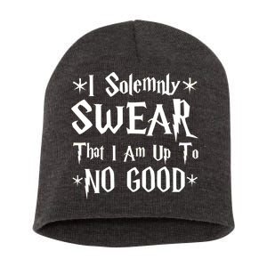 I Solemnly Swear That I Am Up To No Good Short Acrylic Beanie