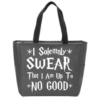 I Solemnly Swear That I Am Up To No Good Zip Tote Bag