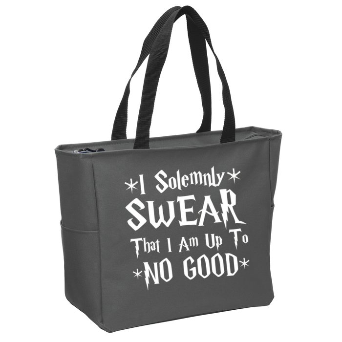 I Solemnly Swear That I Am Up To No Good Zip Tote Bag