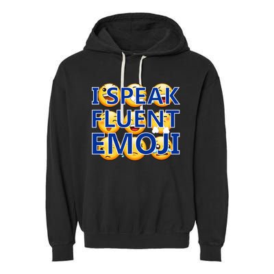 I Speak Fluent Emoji Garment-Dyed Fleece Hoodie