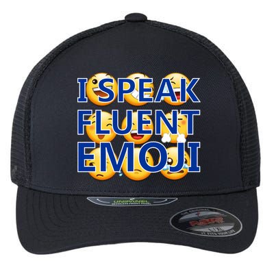 I Speak Fluent Emoji Flexfit Unipanel Trucker Cap