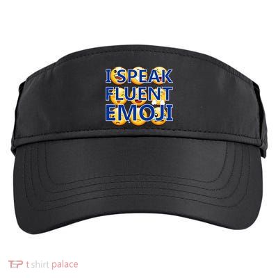 I Speak Fluent Emoji Adult Drive Performance Visor