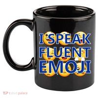 I Speak Fluent Emoji 11oz C Handle Ceramic Mug