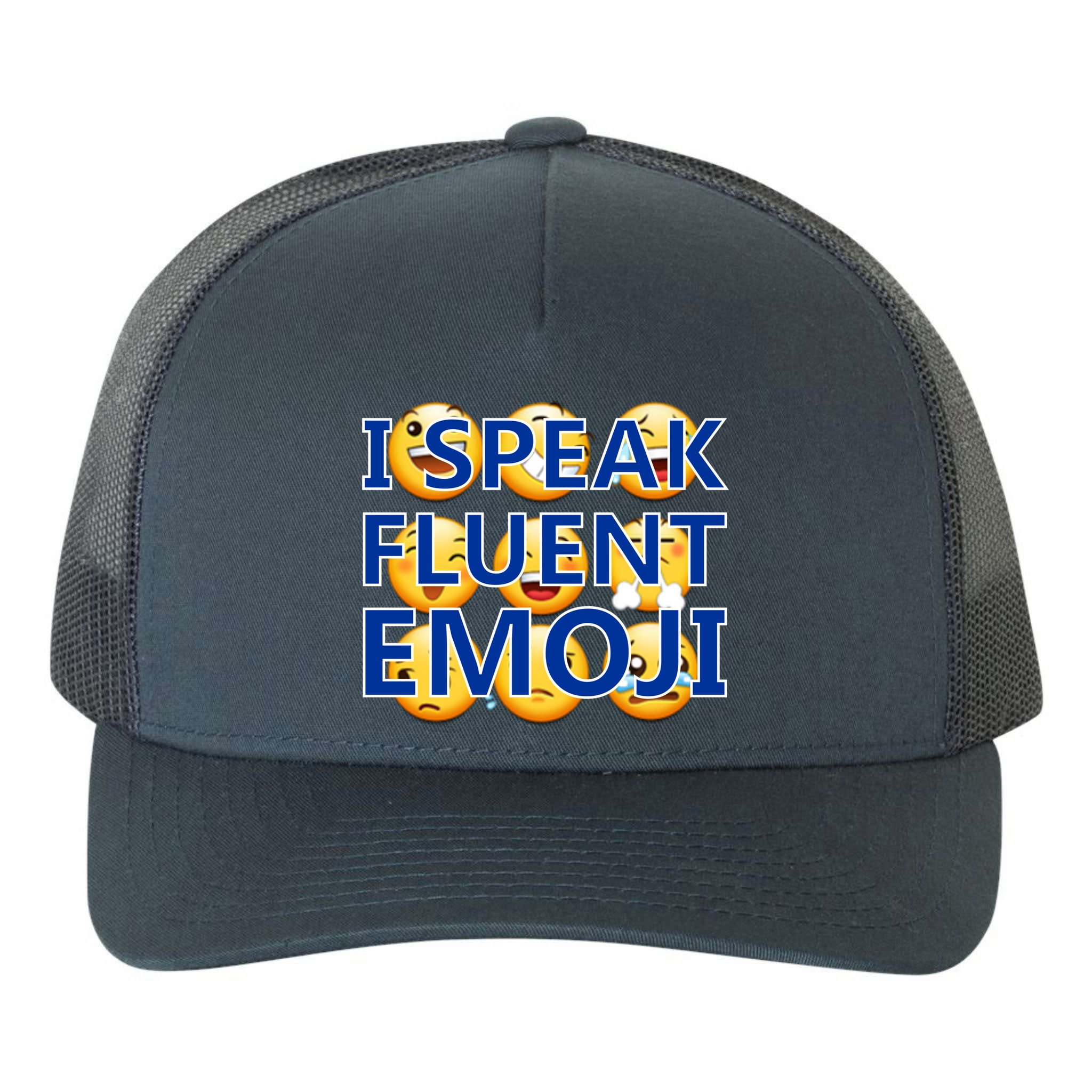 I Speak Fluent Emoji Yupoong Adult 5-Panel Trucker Hat