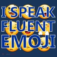 I Speak Fluent Emoji Drawstring Bag