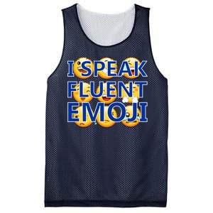 I Speak Fluent Emoji Mesh Reversible Basketball Jersey Tank