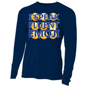 I Speak Fluent Emoji Cooling Performance Long Sleeve Crew