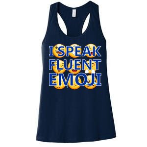 I Speak Fluent Emoji Women's Racerback Tank