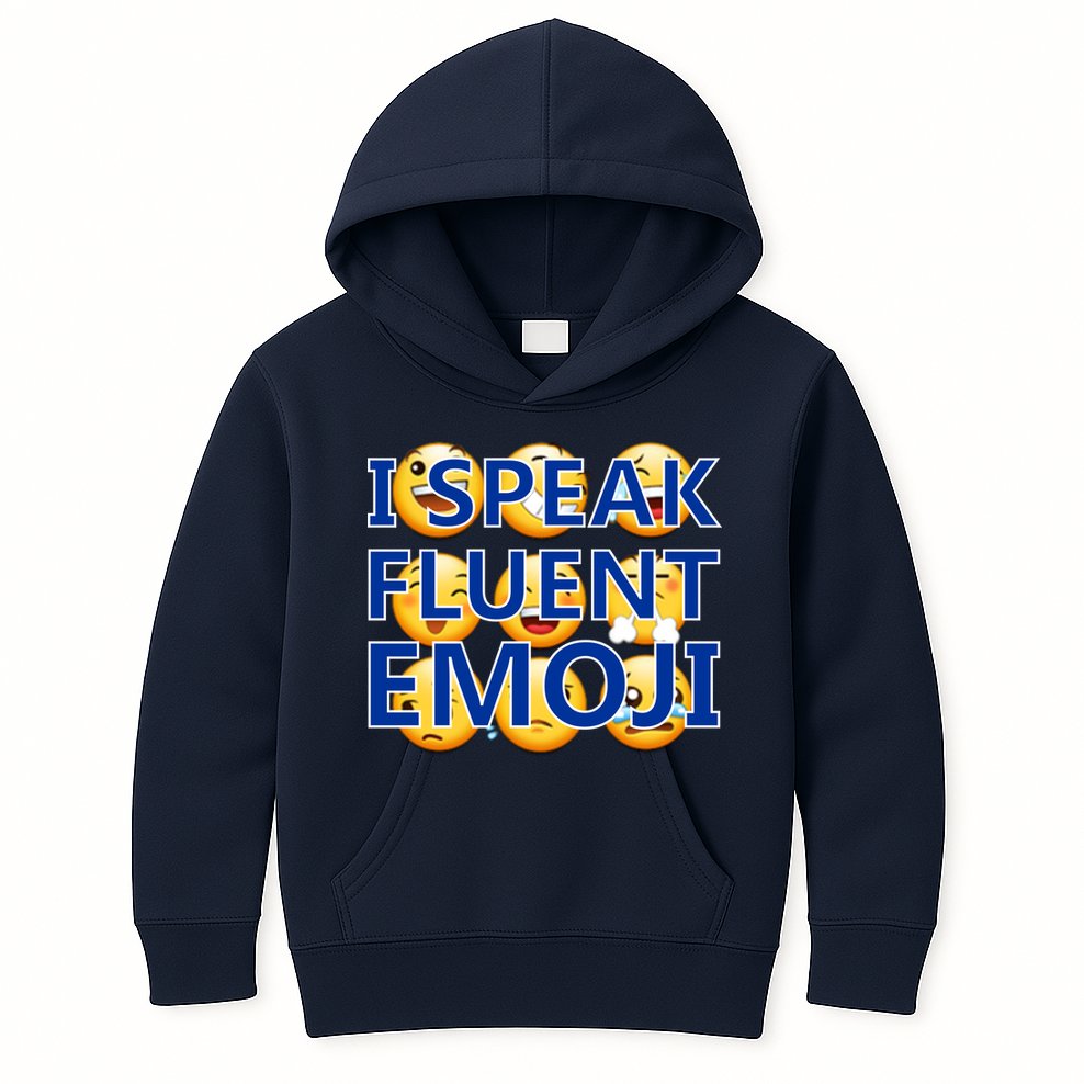 I Speak Fluent Emoji Kids Hoodie