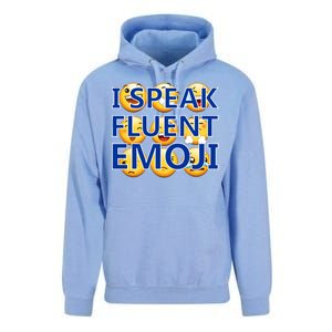 I Speak Fluent Emoji Unisex Surf Hoodie