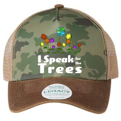 I Speak For The Trees Legacy Tie Dye Trucker Hat