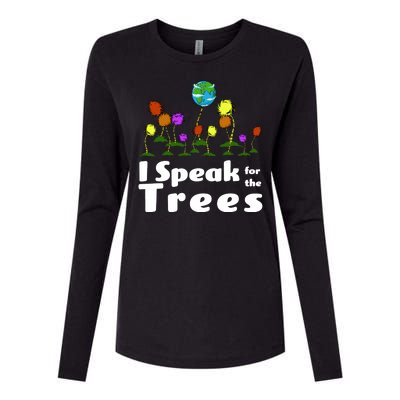 I Speak For The Trees Womens Cotton Relaxed Long Sleeve T-Shirt