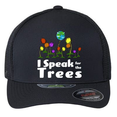 I Speak For The Trees Flexfit Unipanel Trucker Cap