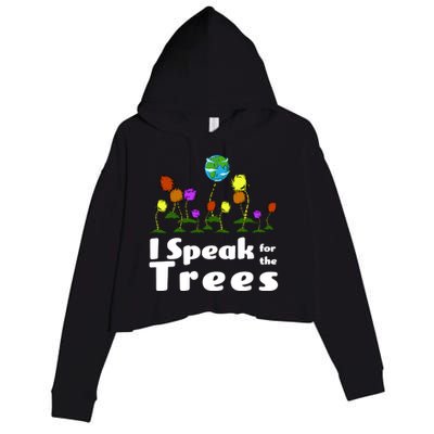 I Speak For The Trees Crop Fleece Hoodie