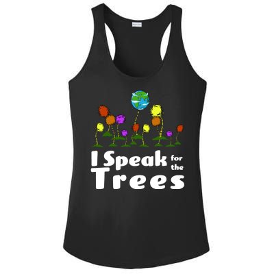 I Speak For The Trees Ladies PosiCharge Competitor Racerback Tank