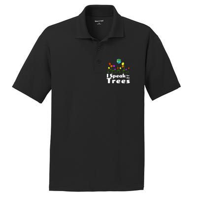 I Speak For The Trees PosiCharge RacerMesh Polo