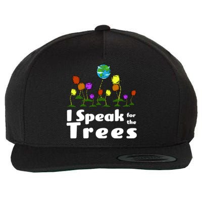 I Speak For The Trees Wool Snapback Cap