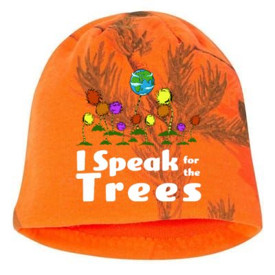 I Speak For The Trees Kati - Camo Knit Beanie