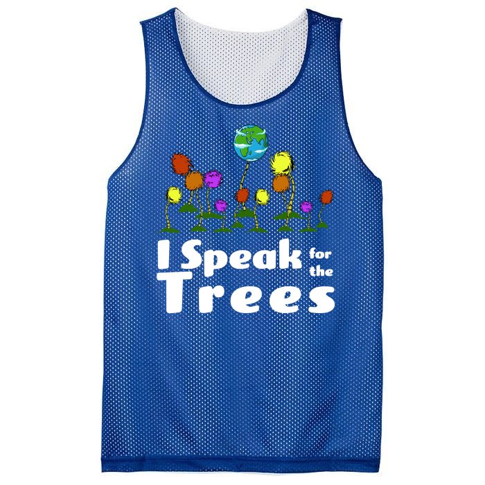 I Speak For The Trees Mesh Reversible Basketball Jersey Tank