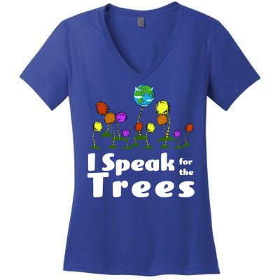 I Speak For The Trees Women's V-Neck T-Shirt