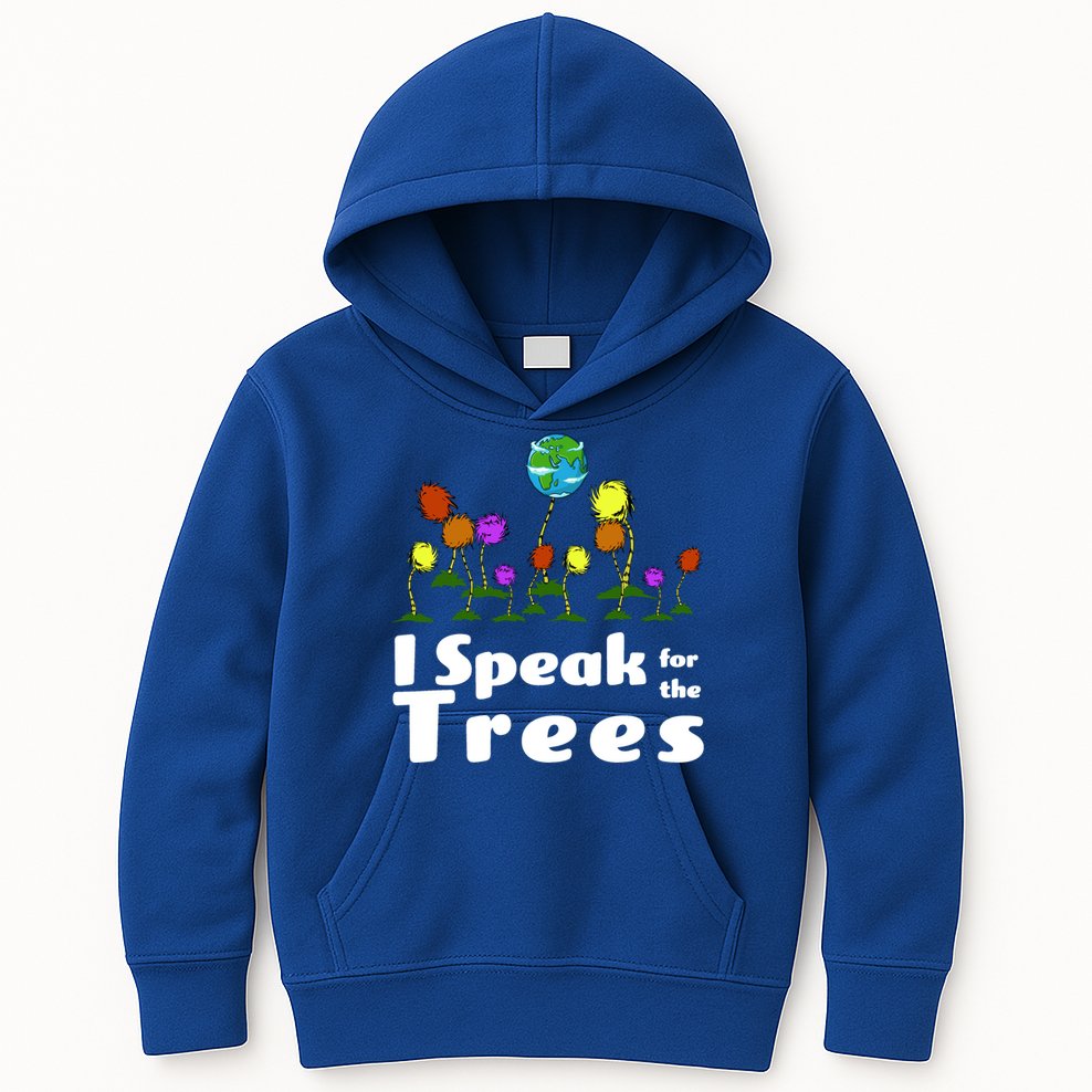 I Speak For The Trees Kids Hoodie