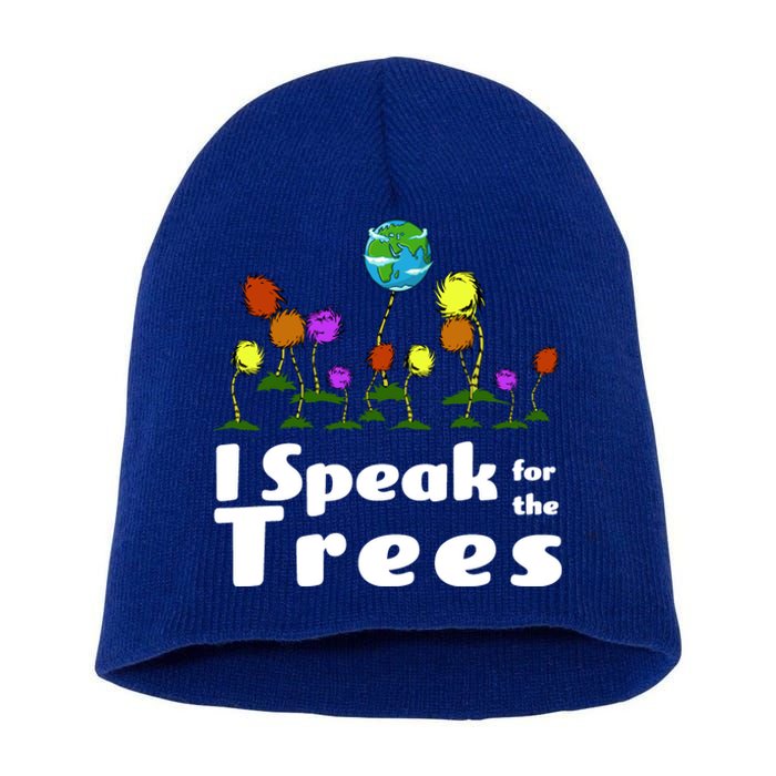 I Speak For The Trees Short Acrylic Beanie