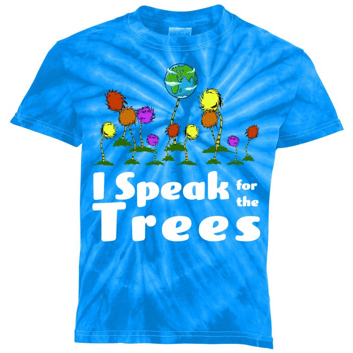 I Speak For The Trees Kids Tie-Dye T-Shirt