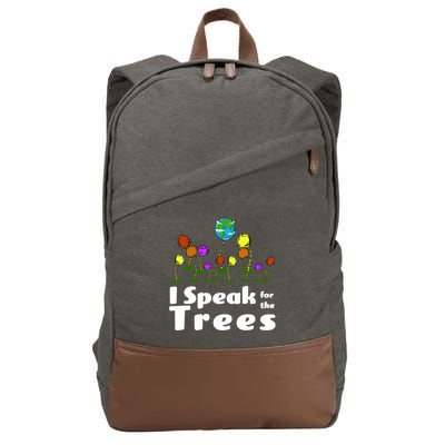 I Speak For The Trees Cotton Canvas Backpack