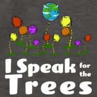I Speak For The Trees Vector Backpack