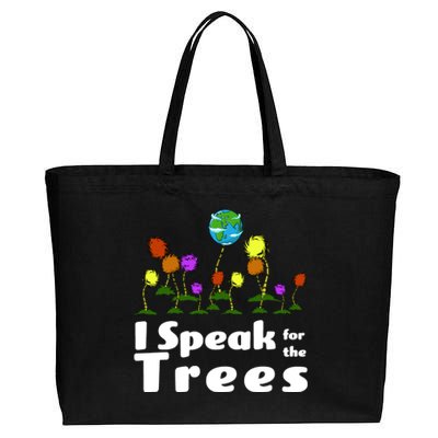 I Speak For The Trees Cotton Canvas Jumbo Tote